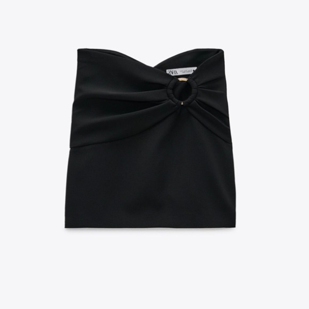 New ZARA Black Mini Skirt Size M